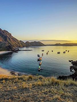Sunset over Komodo Island
