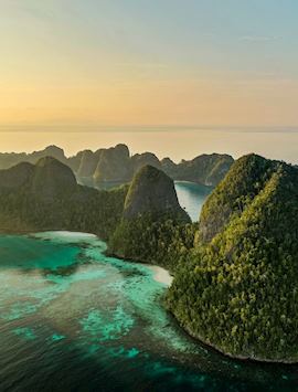 Sunrise over Raja Ampat
