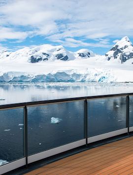 View of Antarctica from a cruise ship