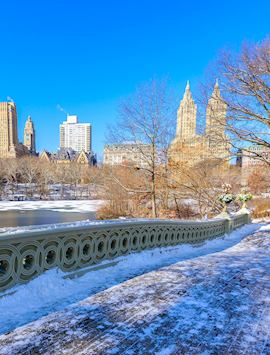 View of Manhattan in winter