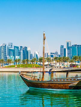 Dhow in Doha Bay