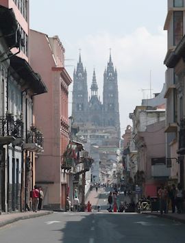The Old Town of Quito.