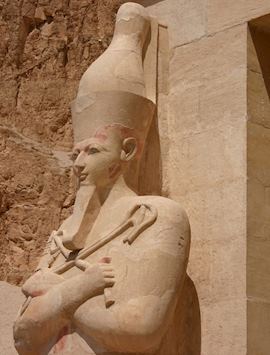 Statue of Hatchepsut at her temple, West Bank at Luxor