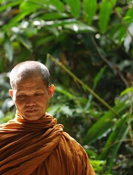 Monk at Khao Yai National Park, Thailand