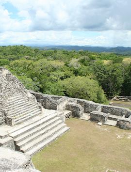 The View from on top of Caana, Caracol's and Belize's Tallest Buliding