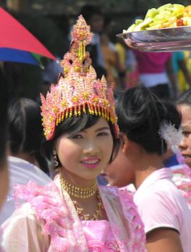Girl at ceremony, Mandalay