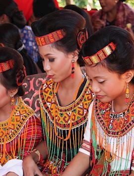 Traditional Dress at a Funeral Ceremony