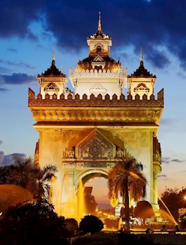 Patuxai Monument in Vientiane, Laos