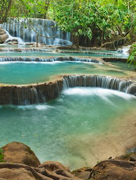 Kuang Si Falls near Luang Prabang, Laos