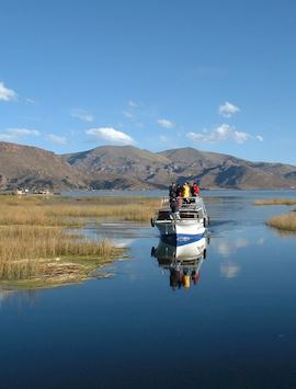 Transport on Lake Titicaca, Peru