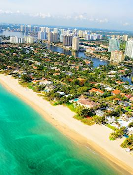 Miami Beach aerial view