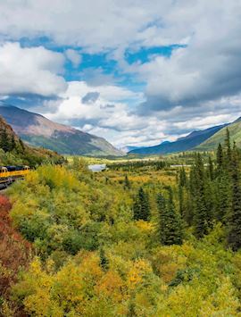 Landscape views from the Alaska Railroad
