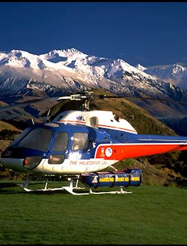 Helicopter up to the slopes, Whare Kea