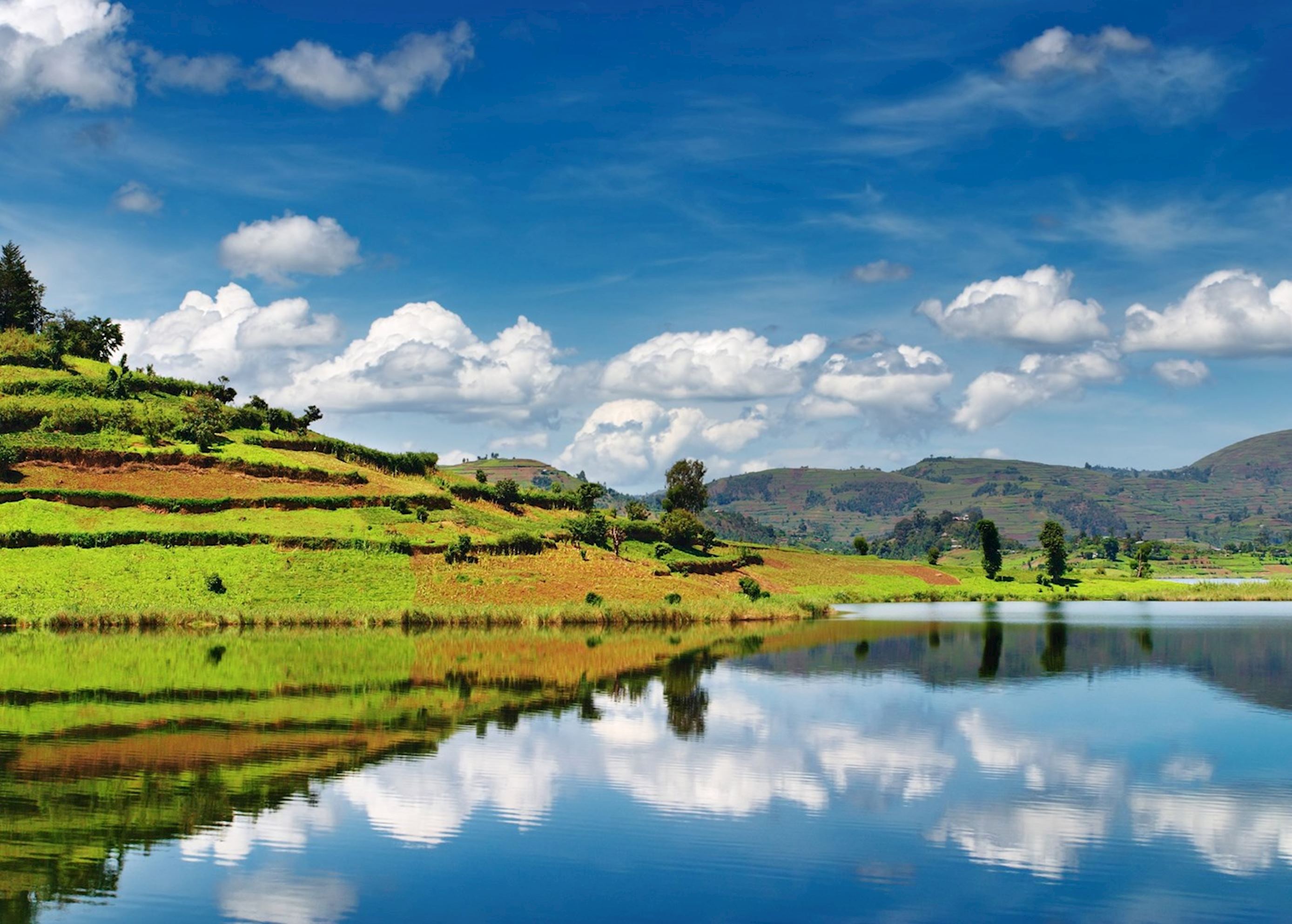 Visit Lake Bunyonyi on a trip to Uganda | Audley Travel US