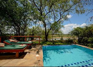 Deluxe tent, Selous Riverside Safari Camp, Selous Game Reserve Deluxe tent, Selous Riverside Safari Camp, Selous Game Reserve