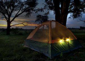 Kanana Mokoro Trails tent in the Nxabega Concession Kanana Mokoro Trails tent in the Nxabega Concession