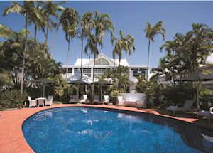 Pool area at The Hotel Cairns Pool area at The Hotel Cairns