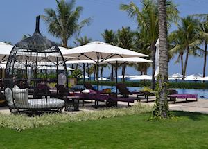 Pool area at the Salinda resort
