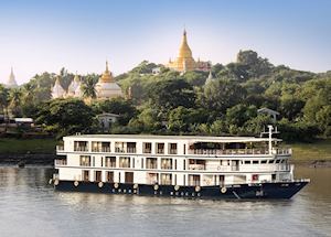 Sanctuary Ananda cruising on the Ayeyarwady