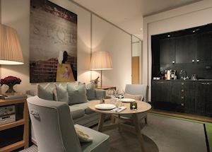 Living room of suite, Portrait Roma, Rome
