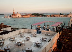Settimo Cielo breakfast terrace, Bauer Palazzo, Venice