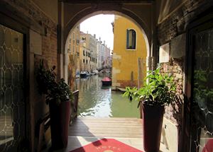 Water entrance at the Hotel Ca' D'Oro, Venice