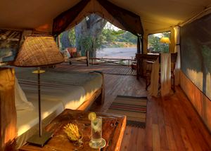 View from your tent at Jongomero Camp, Ruaha National Park View from your tent at Jongomero Camp, Ruaha National Park