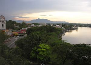 View of the Sarawak River from the Kuching Hilton