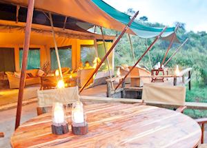Laikipia Wilderness Camp mess tent Laikipia Wilderness Camp mess tent