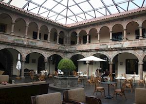 Colonial courtyard of the Novotel Casa Real, Cuzco