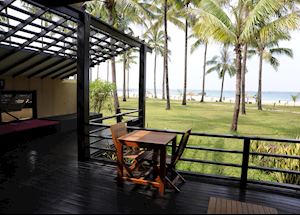 View from a Royal Bengal Villa, Bay of Bengal Resort, Ngwe Saung, Burma (Myanmar) View from a Royal Bengal Villa, Bay of Bengal Resort, Ngwe Saung, Burma (Myanmar)