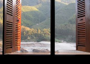View from Bungalow; Luang Say Lodge, Pakbeng