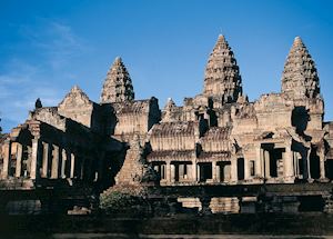 View of the towers at Angkor Wat, Siem Reap View of the towers at Angkor Wat, Siem Reap