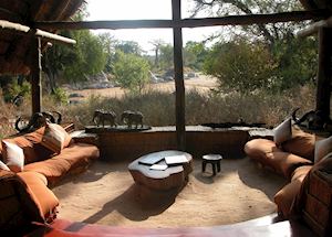 Mwagusi Camp lounge area