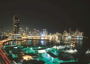 Panama City by night