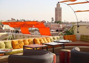 Roof terrace at Maison MK, Marrakesh Roof terrace at Maison MK, Marrakesh