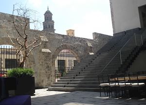 The courtyard, La Purificadora, Puebla The courtyard, La Purificadora, Puebla