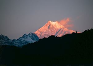 Himalayan sunset, Darjeeling, India Himalayan sunset, Darjeeling, India