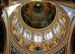 Ceiling of St Isaacs Cathedral, St Petersburg Ceiling of St Isaacs Cathedral, St Petersburg
