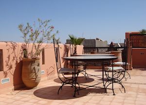 Roofterrace at Riad Assouel, Marrakesh Roofterrace at Riad Assouel, Marrakesh