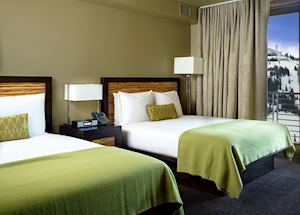 Guest room at the Hotel Terra, Teton Village Guest room at the Hotel Terra, Teton Village