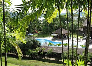 The pool at the Batang Ai Hilton, Batang Ai