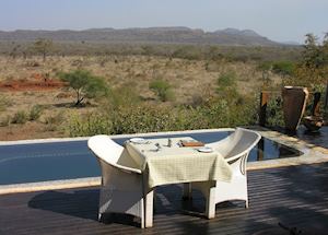 Deck area at Madikwe Hills Game Lodge