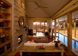Wolgan Suite Living Area, Wolgan Valley Resort & Spa, Blue Mountains