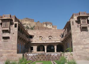 A heritage building at Raas that houses their spa and family rooms, Jodhpur