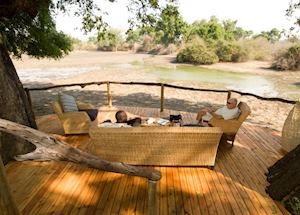 Viewing deck at Kanga Bush Camp