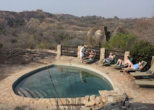 The pool at Big Cave Camp