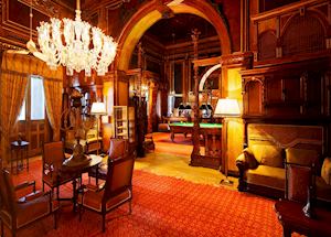 Games room at Taj Falaknuma Palace, Hyderabad