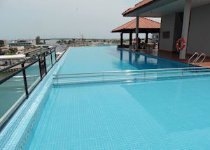 Roof top pool, Casa Del Rio, Malacca