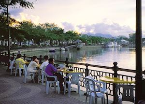 Waterfront cafe in Kuching, Sarawak